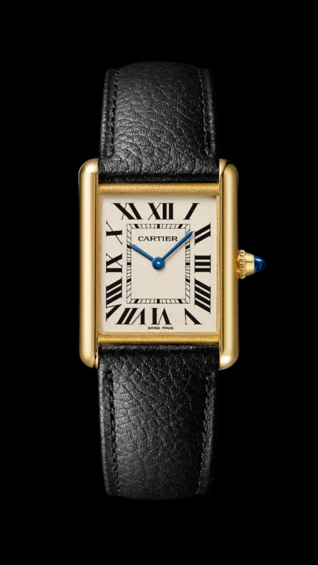 Cartier Tank Louis Cartier Large Black Strap