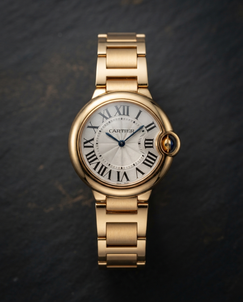 Cartier Ballon Bleu 36mm Gold Bracelet