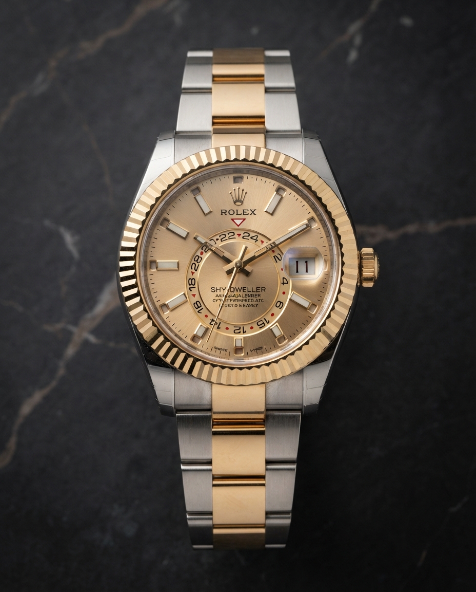 Rolex Sky-Dweller Two-Tone Champagne