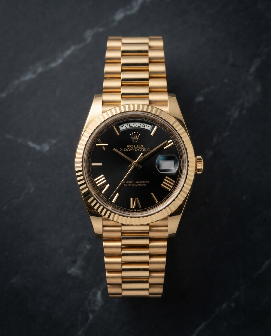 Rolex Day-Date 40 Black Roman