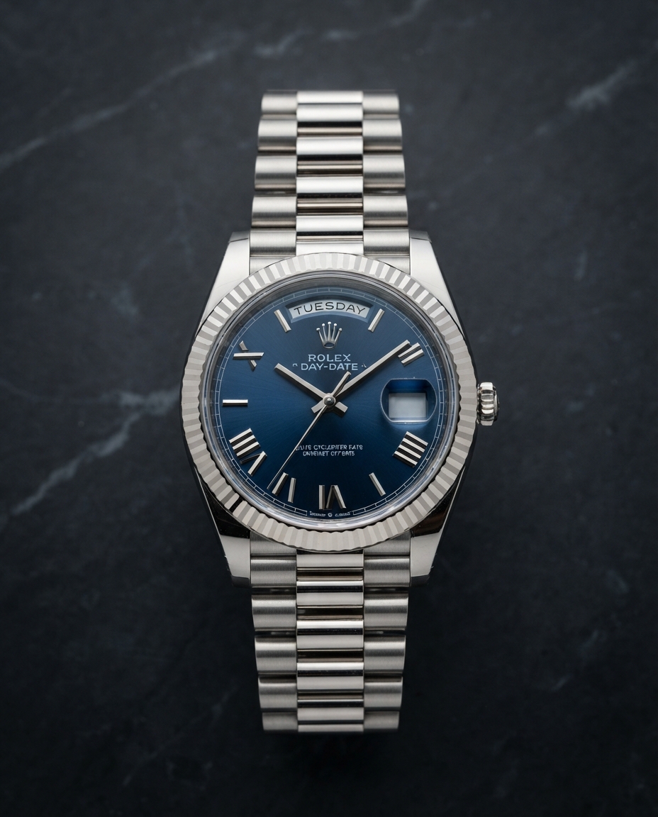 Rolex Day-Date 40 Blue Roman